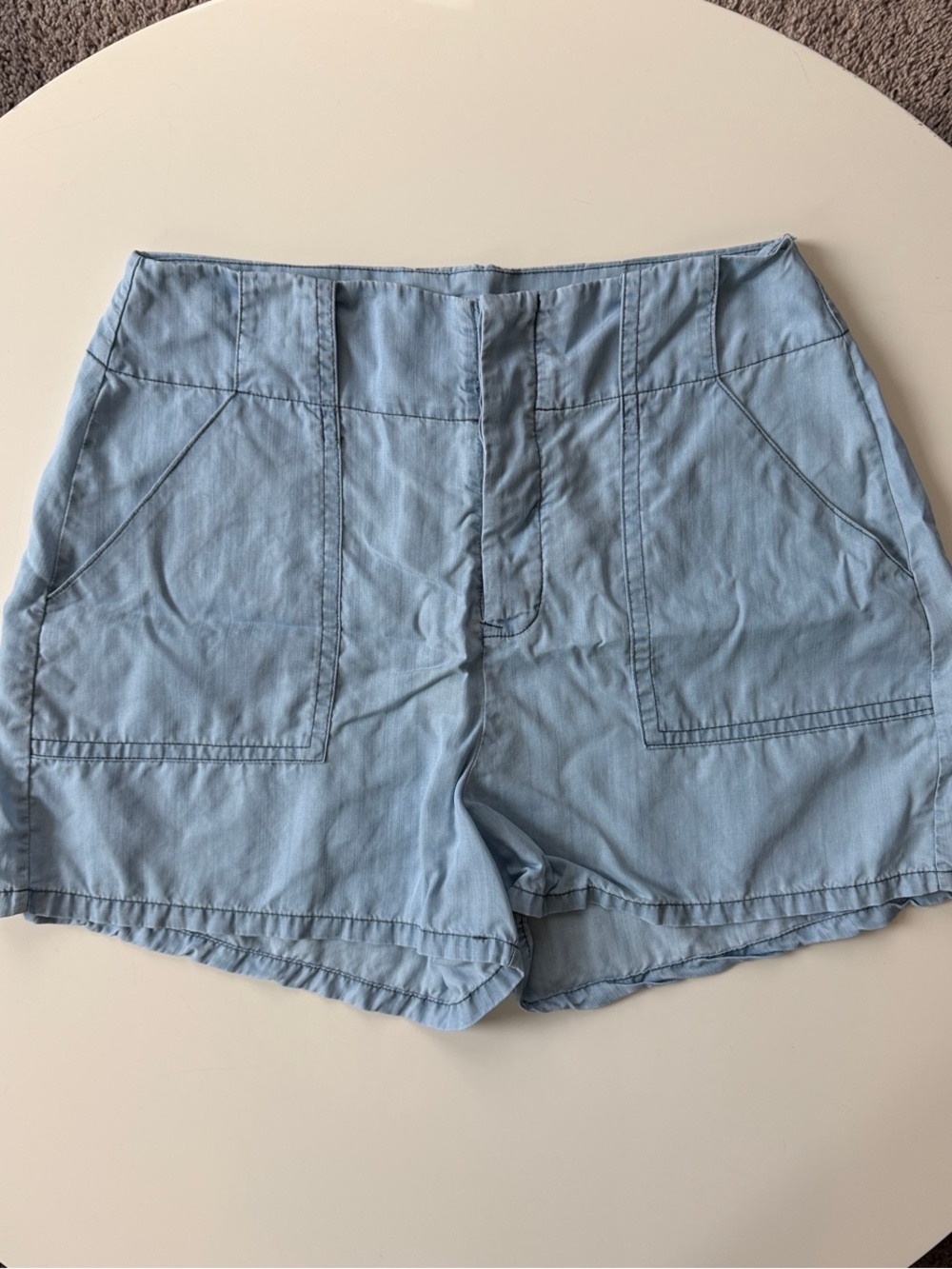 bishop + young Light Blue High-Waist Women's Shorts